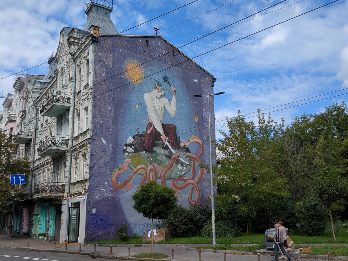 Une fresque à Kyiv
