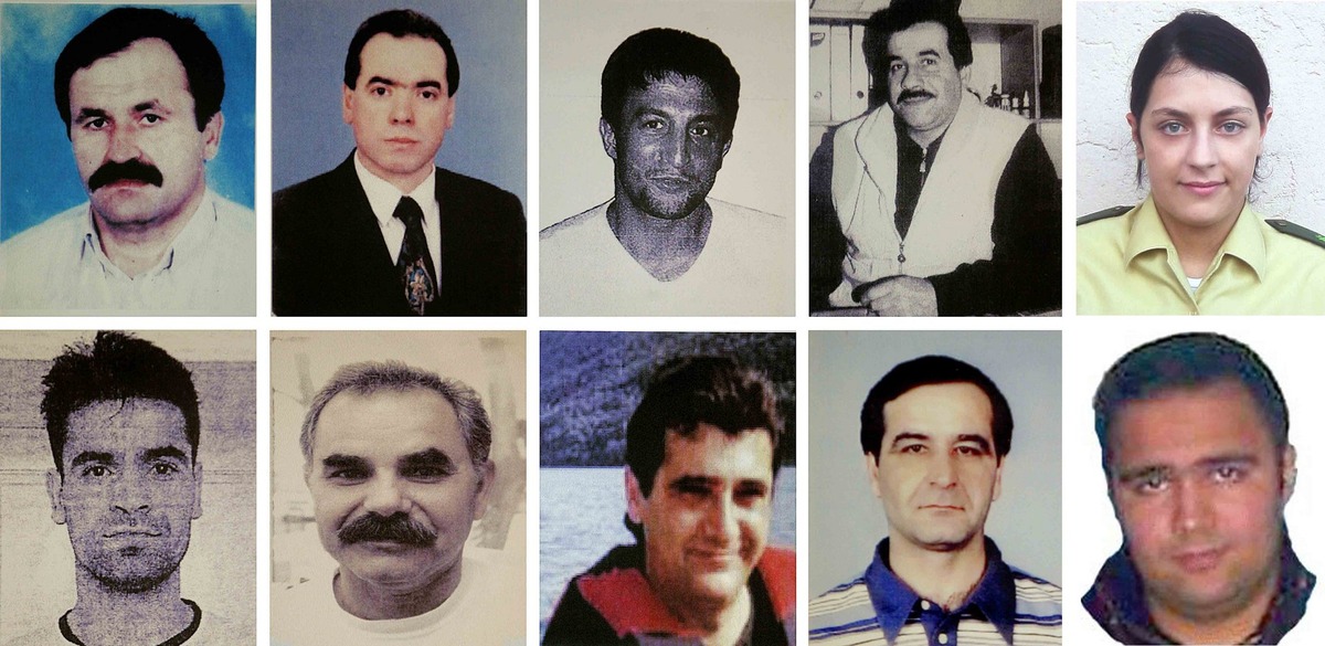Les neuf hommes d’origine turque et la policière victimes du NSU : Enver Şimşek, Abdurrahim Özüdoğru, Süleyman Taşköprü, Habil Kılıç, Michèle Kiesewetter, Mehmet Turgut, İsmail Yaşar, Theodoros Boulgarides, Mehmet Kubaşık et Halit Yozgat. Source: Wir wollen zeigen, wer sie waren sur wdr.de